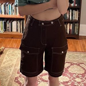 With Jéan brown cargo shorts